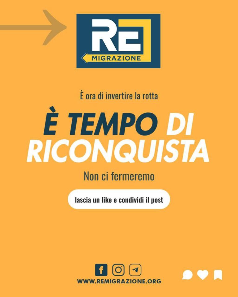nuove adesioni comitato remigrazione e riconquista