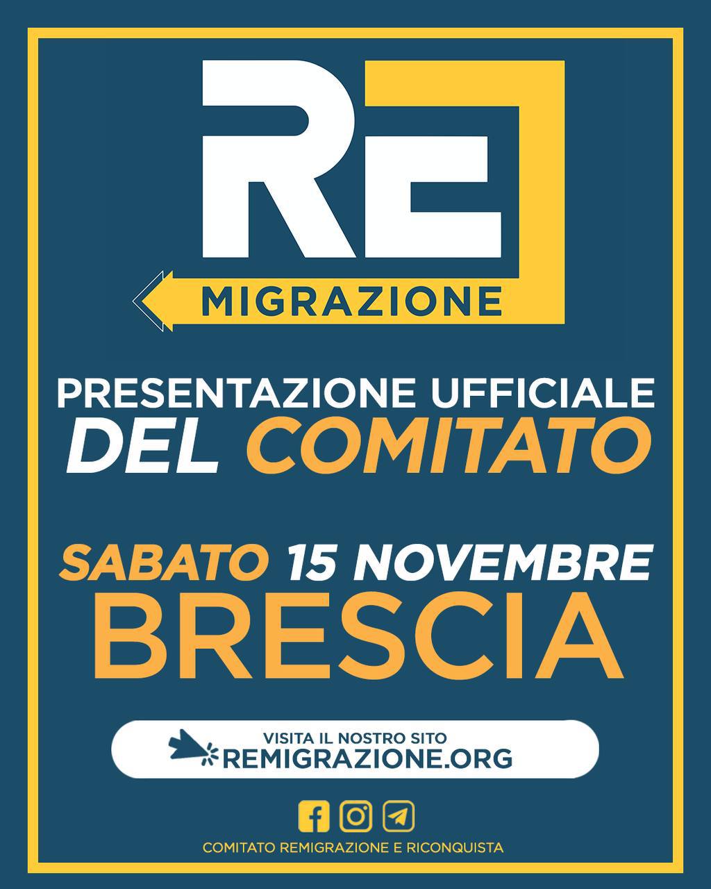 presentazione ufficiale comitato Remigrazione