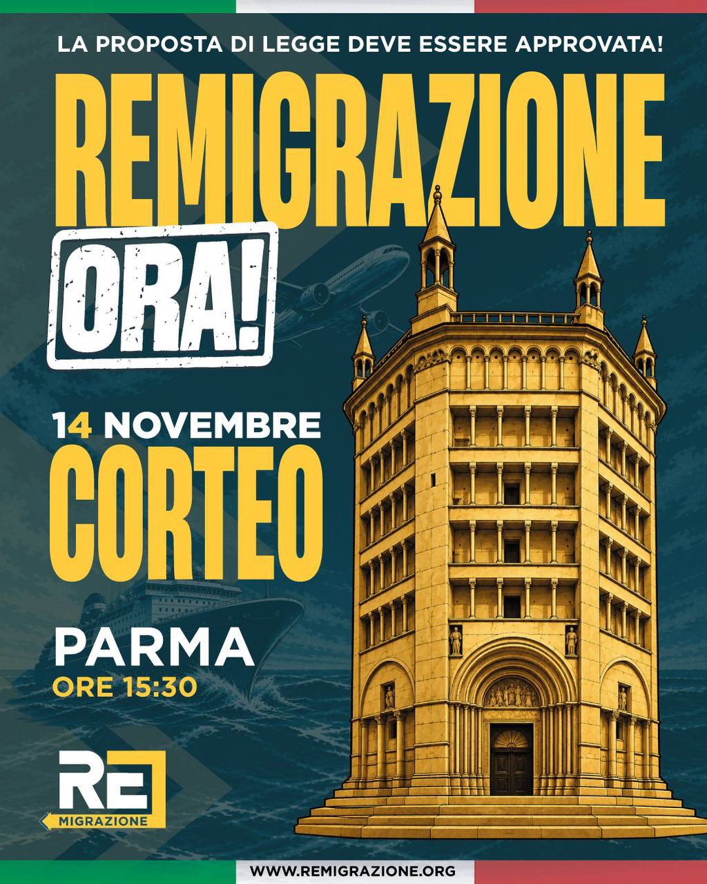 Corteo Parma Remigrazione e Riconquista